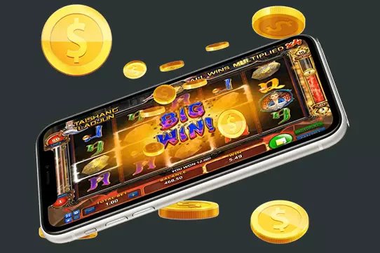 Multiple slot game screens and live casino dashboard